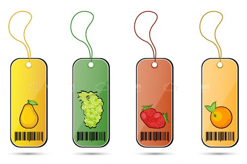 Colorful Fruit Tags